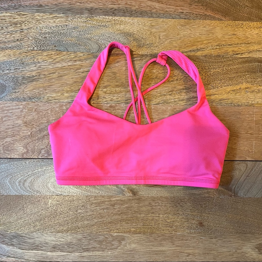 Lululemon Free to Be Bra Hot Pink Size 4